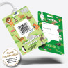 Gepäckanhänger Luggage Tag mit QR Code Space Traveller