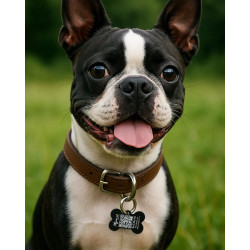 Hundemarke mit Lasergravur Knochen aus Aluminium – Individuell gravierbar hund