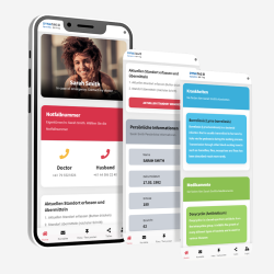 SOS Notfallarmband Silikon Schwarz – QR-Code & Schweizer Datenplattform