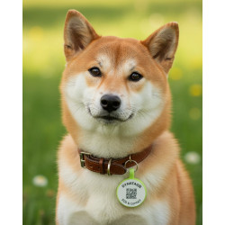Médaille ronde Glow en silicone avec gravure laser – personnalisable