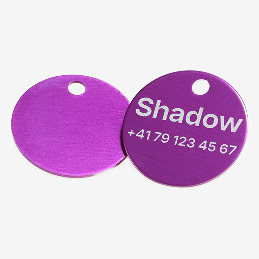 Médaille ronde en aluminium avec gravure laser – personnalisable