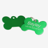 Hundemarke mit Gravur - Aluminium Knochenform - Schweiz