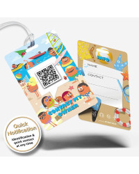 Gepäckanhänger / Luggage Tag mit QR Code und NFC Chip