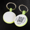 SOS Pet Tag "Paw" Silicone Orange GLOW