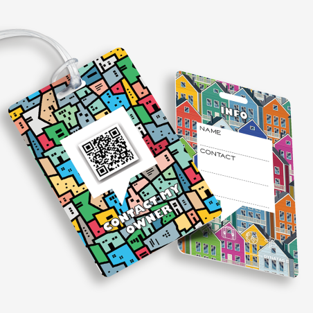 Gepäckanhänger mit QR-Code | Digitale Gepäck-ID | DynaTag