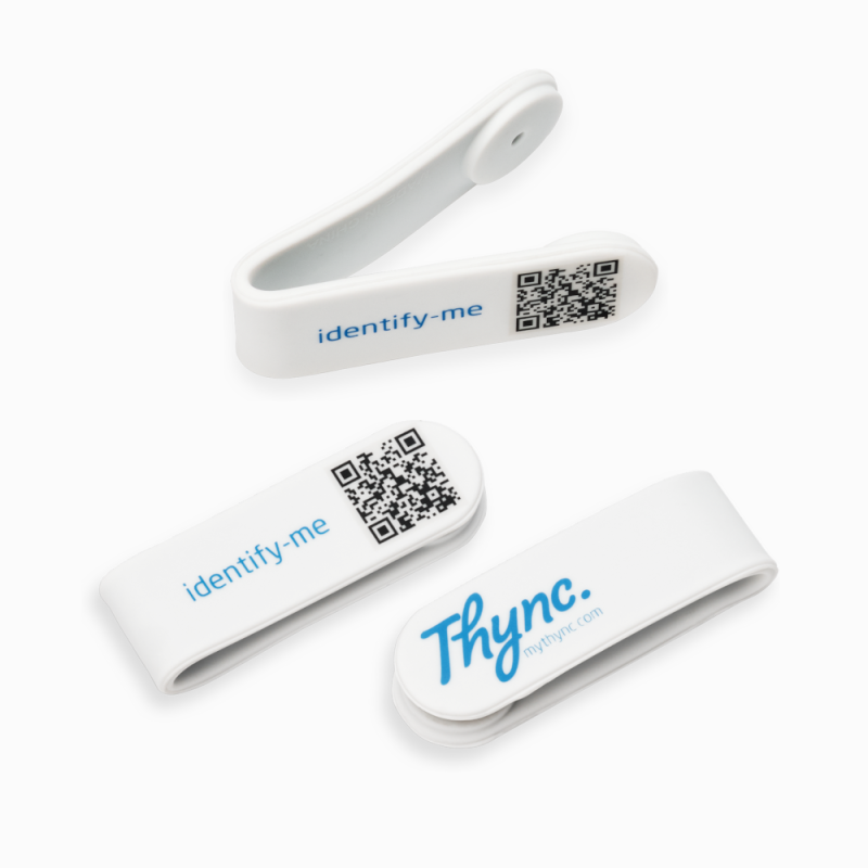 SOS Notfallclip mit QR-Code | Silikonclip mit Magnetverschluss