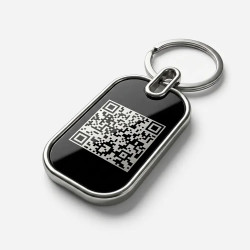 SOS Schlüsselanhänger mit QR-Code | Digitale Eigentums-ID | DynaTag