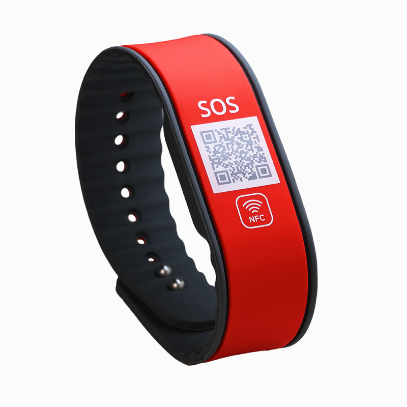 SOS Notfallarmband mit QR-Code & NFC | Medizinisches Armband