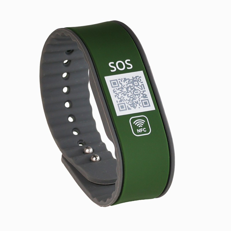 SOS Notfallarmband mit QR-Code & NFC | Medizinisches Armband