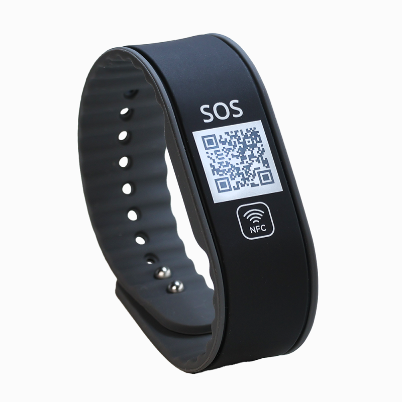 SOS Notfallarmband mit QR-Code & NFC | Medizinisches Armband
