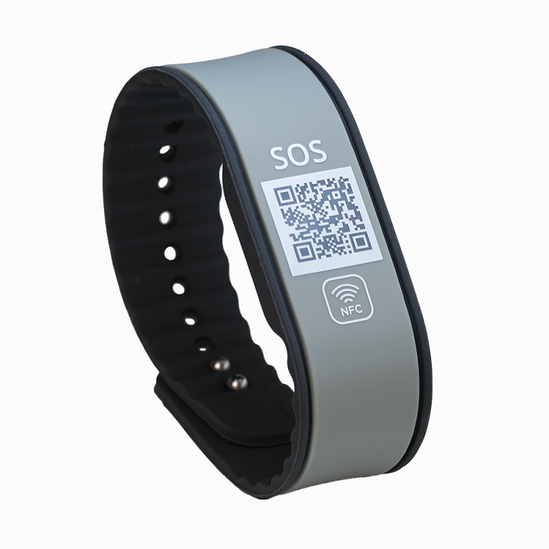 SOS Notfallarmband mit QR-Code & NFC | Medizinisches Armband