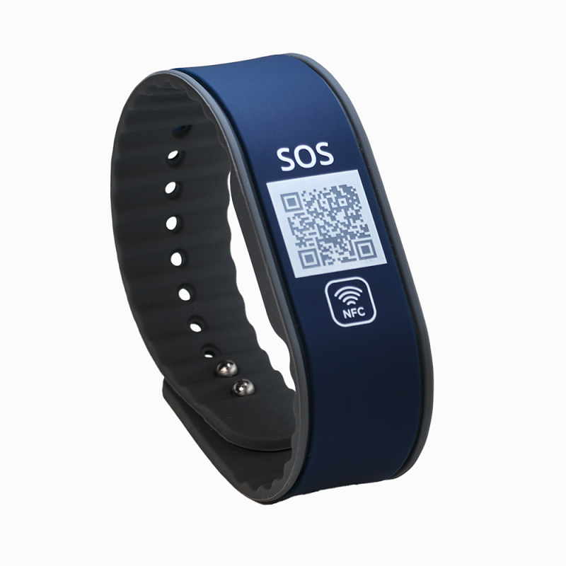 SOS Notfallarmband mit QR-Code & NFC | Medizinisches Armband