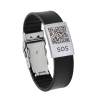 Medical ID Bracelet with QR Code | Silicone SOS Bracelet