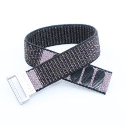 SOS Emergency Wristband Textile Black/Pink