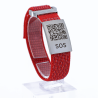 SOS Emergency Wristband Textile Red