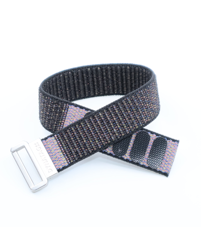 Wristband Textile Black/Pink