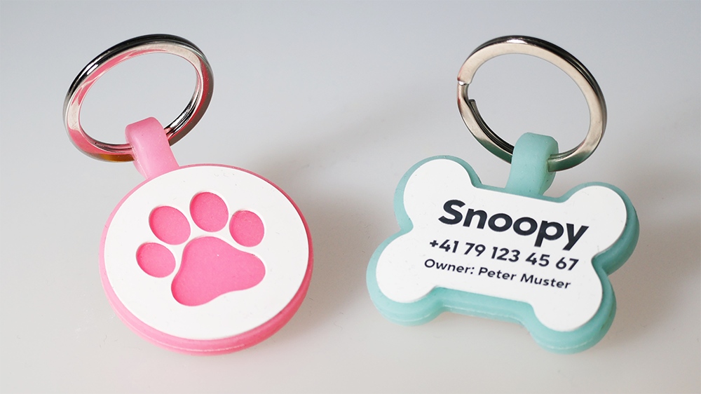 Premium Tiermarke mit Glow-Effekt