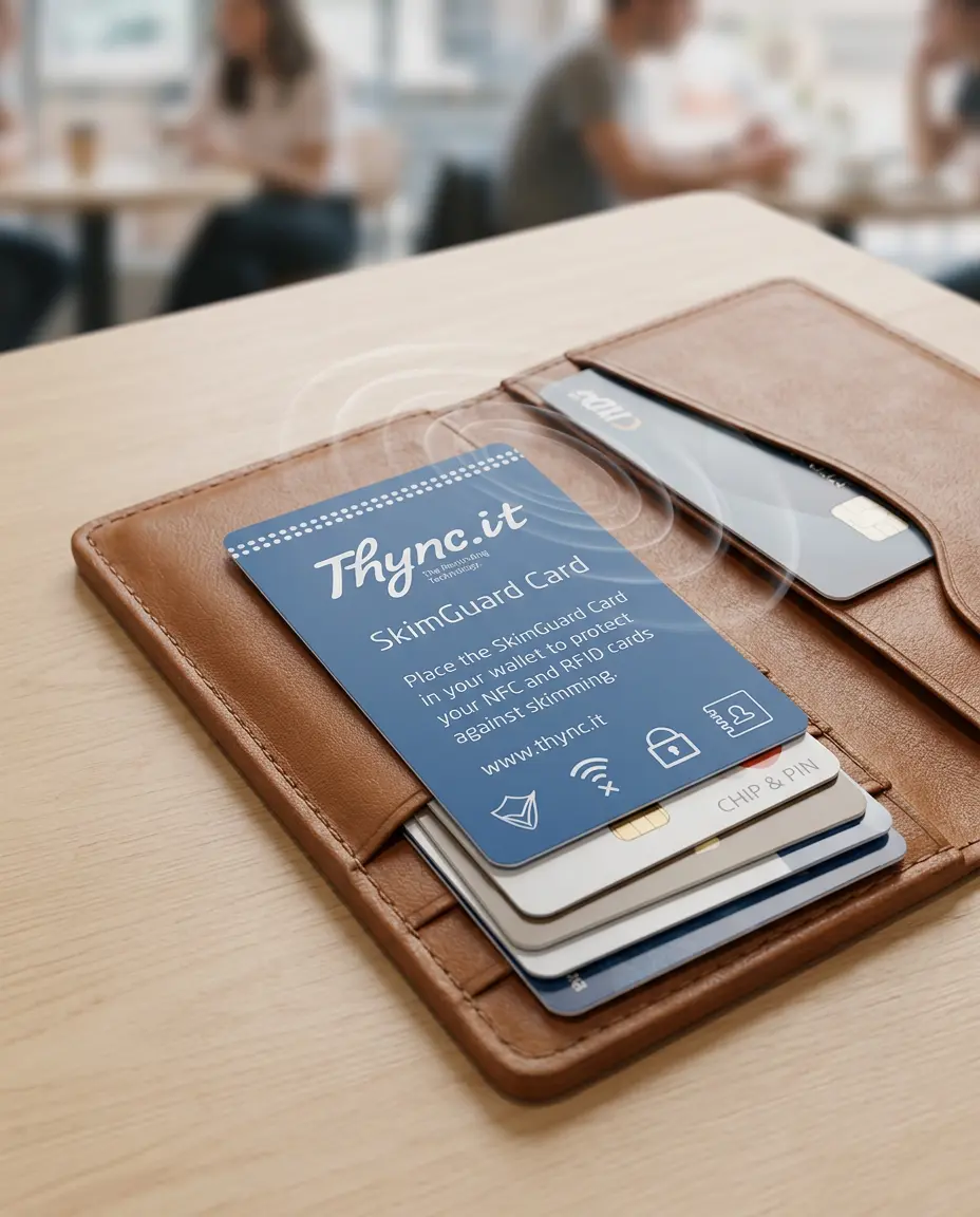 SkimGuard SOS Card for protecting contactless bank and credit cards